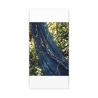 Resilient Silk Drape Canvas Art - Gold Repair Kintsugi