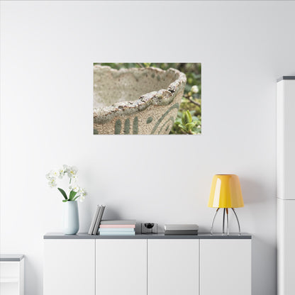 Elegant Ceramic Bowl Canvas Art - Japanese Pattern Japandi