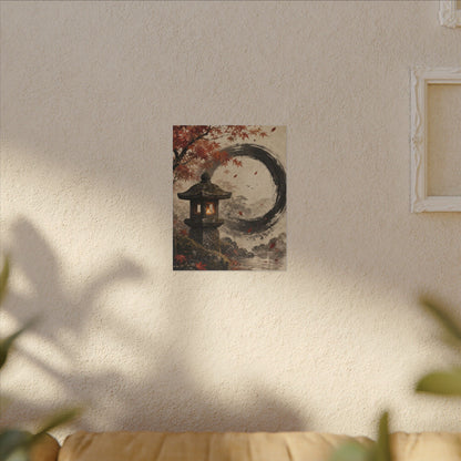 Ma Stone Lantern Canvas Art - Zen Enso