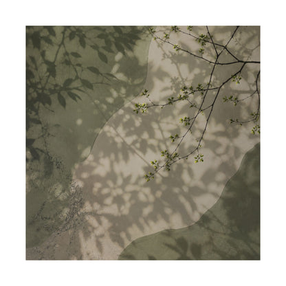 Spring Shadow Play Japanese Pattern Wall Art Print | Neutral Decor