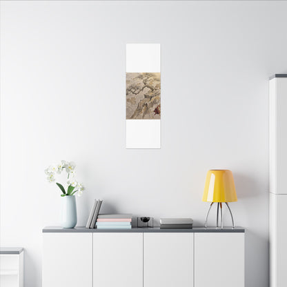 Pine Tree Canvas Art | Winter Japandi Japanese Pattern Art