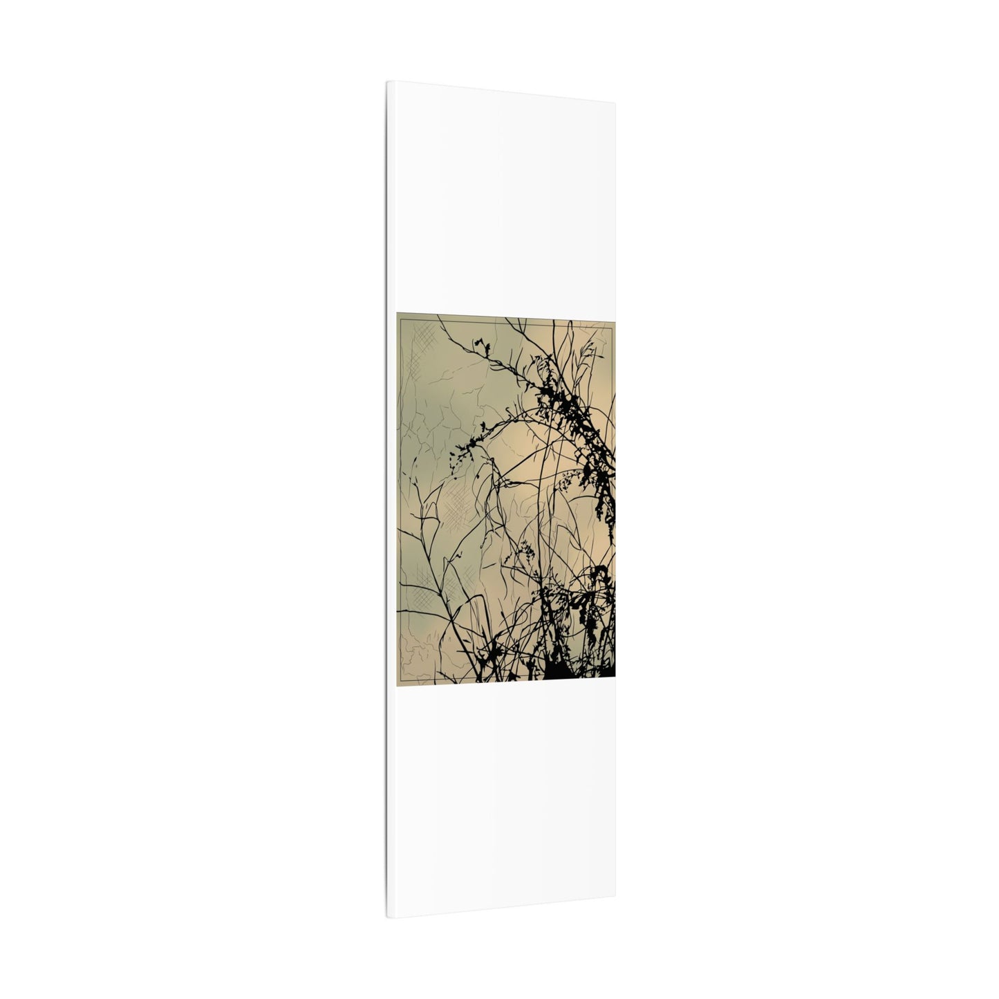 Golden Hour Shadow Play Canvas Art - Japandi Mono No Aware