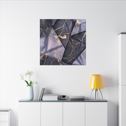 Seijaku Paper Fold Canvas Art - Kintsugi Gold Vein