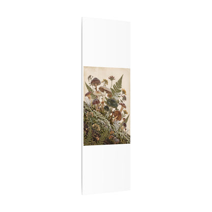 Winter Wild Mushrooms Herbarium Canvas Art | Enchanting Decor