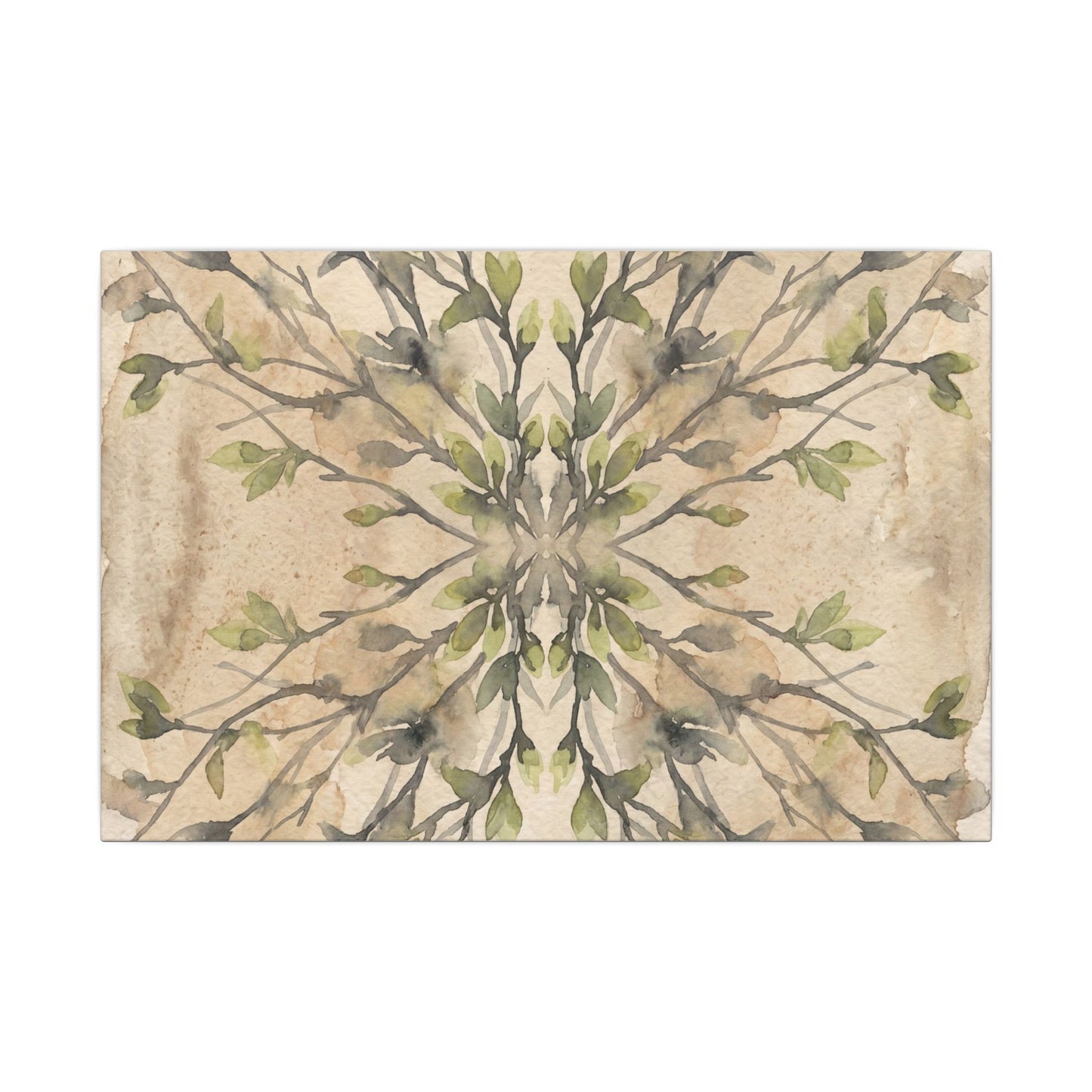 Shibui Shadow Play Canvas Art - Japandi Watercolor