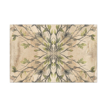 Shibui Shadow Play Canvas Art - Japandi Watercolor