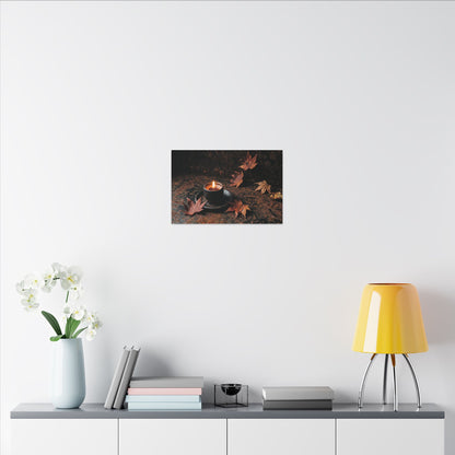 Autumn Rust Patina Shadow Zen Canvas Art | Sophisticated Decor