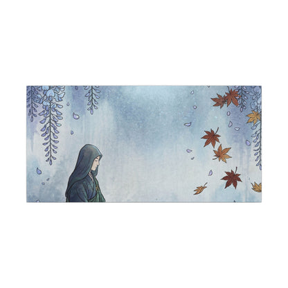 Zen Wisteria in Moonlight | Ukiyo E Inspired Canvas Art