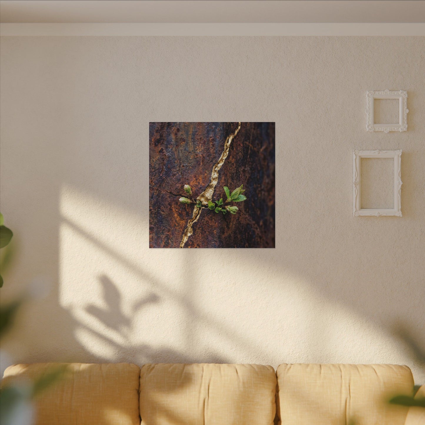 Overcast Rust Patina Canvas Art - Kintsugi Datsuzoku