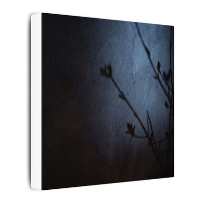 Shadow Play Canvas Art | Spring Dark Japandi Moody Minimal Art