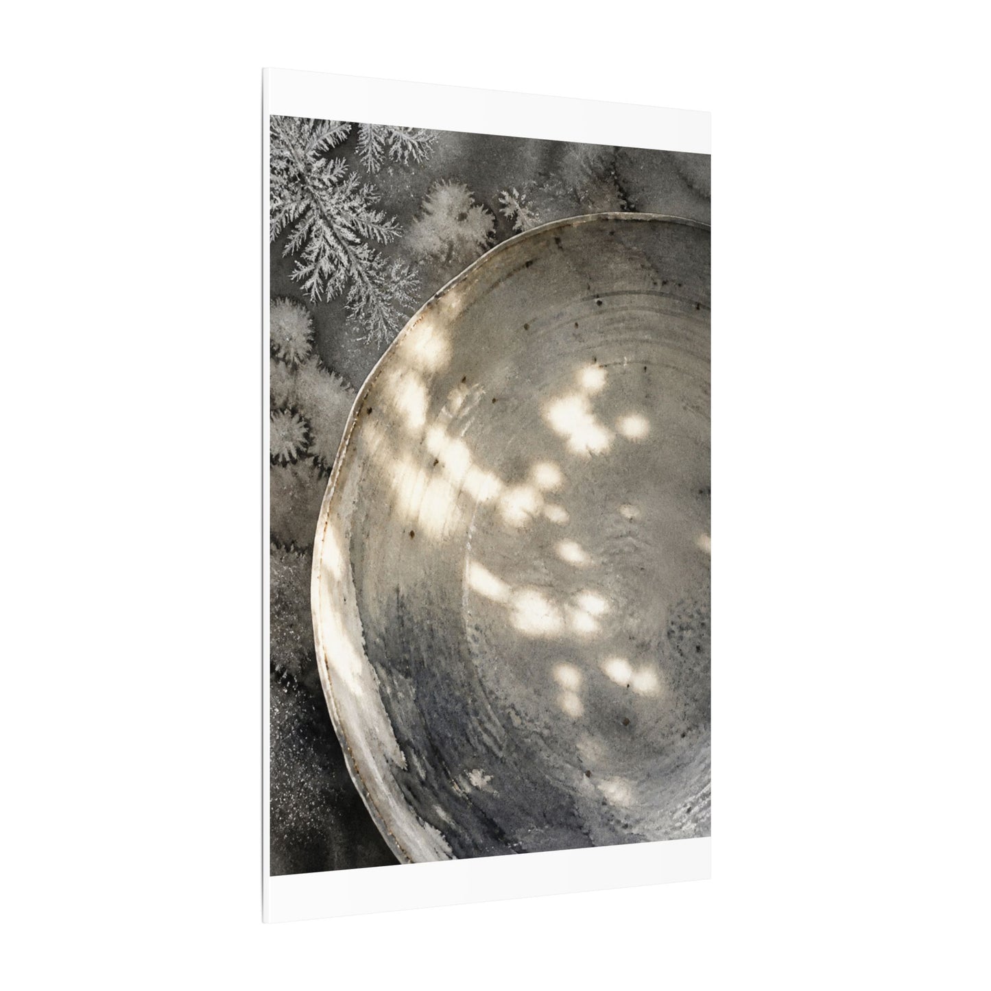 Ceramic Bowl Watercolor Canvas Art | Warm Japandi Art