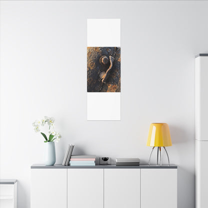 Moody Rust Patina Canvas Art - Moody Minimal Dark Japandi