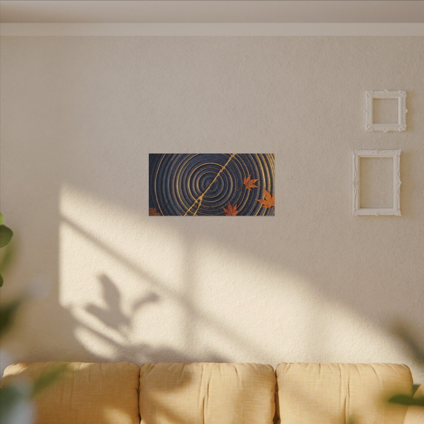 Water Ripple Gold Repair Canvas Art | Healing Kintsugi Art