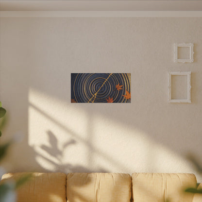 Water Ripple Gold Repair Canvas Art | Healing Kintsugi Art