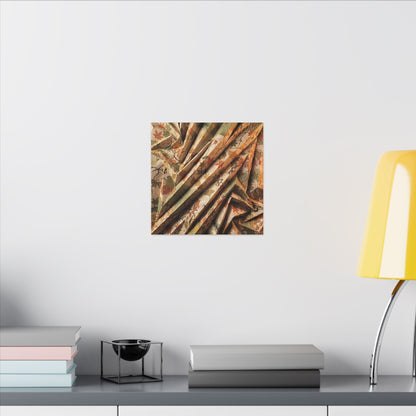 Paper Fold Autumn Canvas Art | Japandi Earthy Design