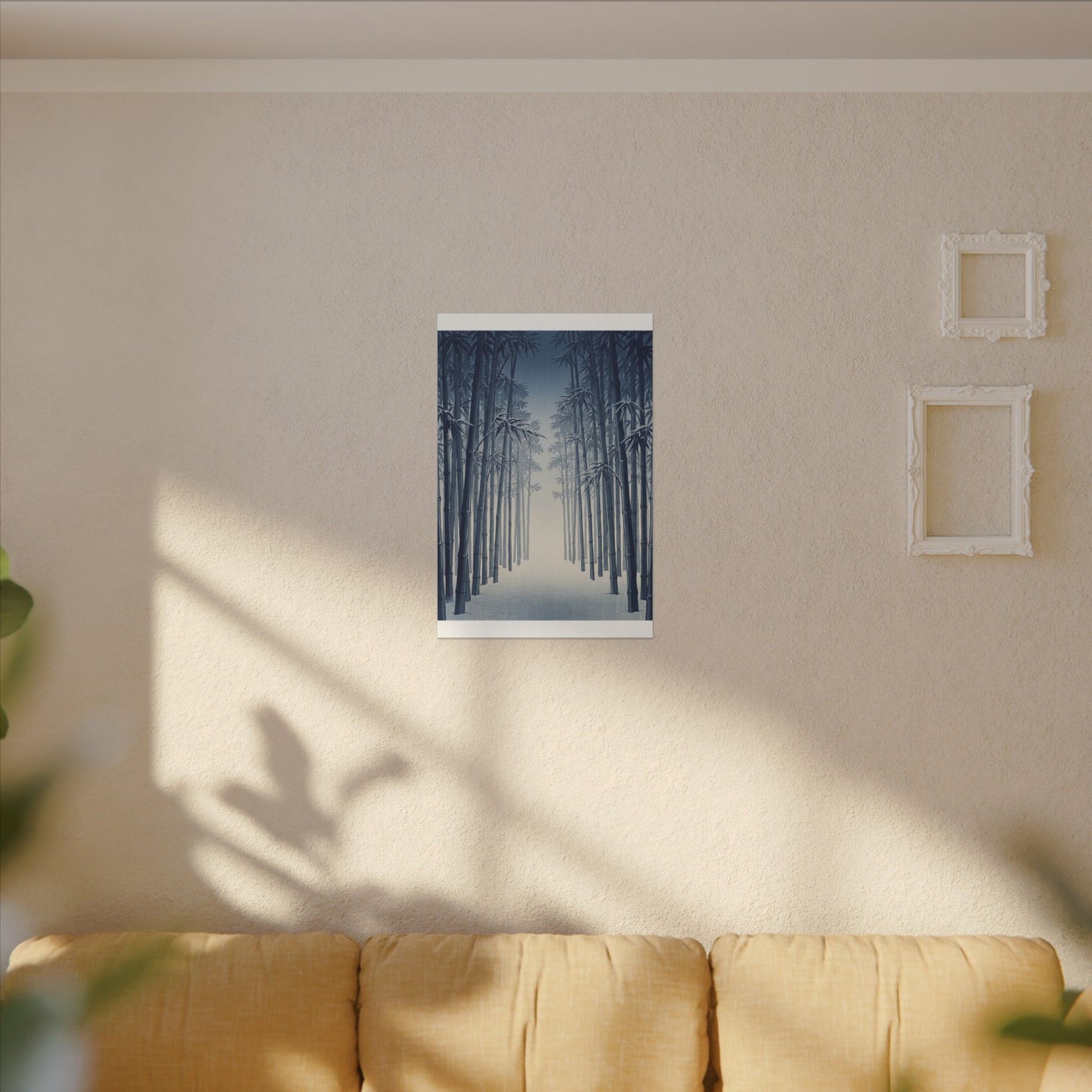Bamboo Grove Canvas Art | Winter Zen Ukiyo E Inspired Art
