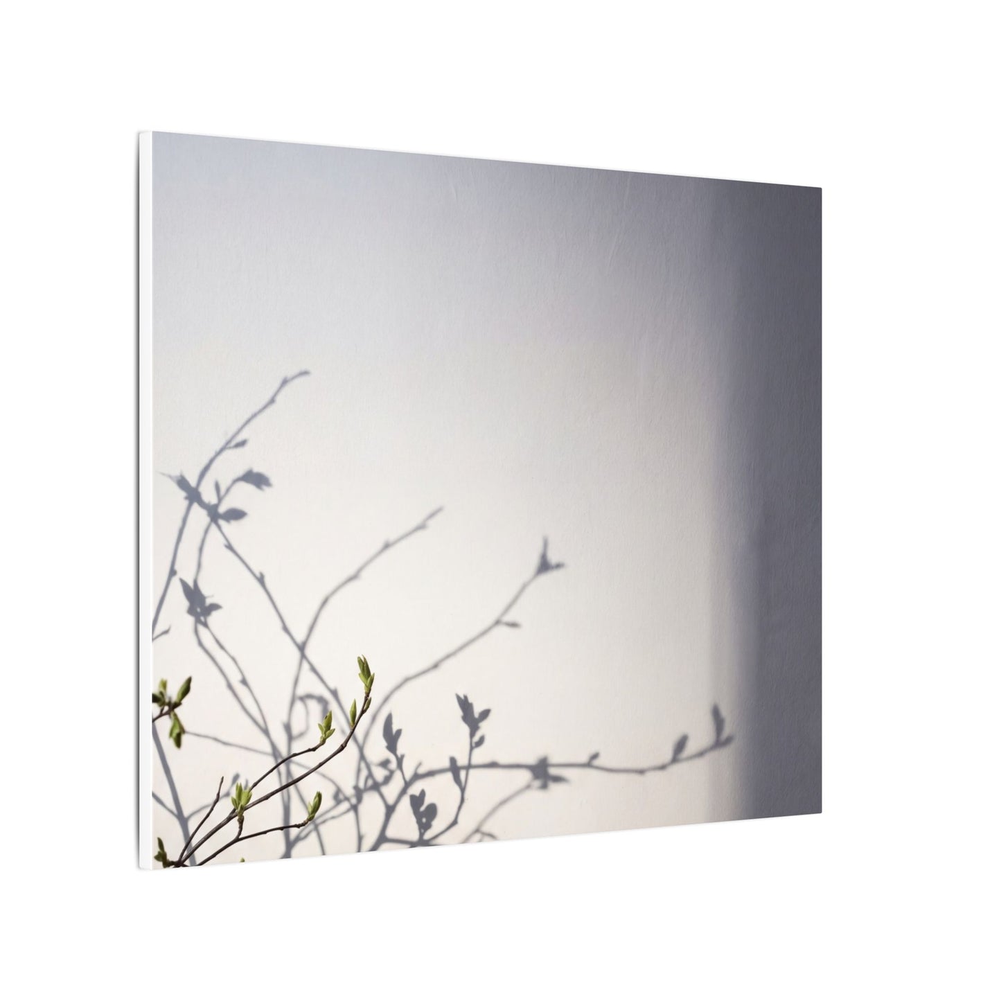 Japandi Shadow Play in Dawn | Japanese Pattern Canvas Art