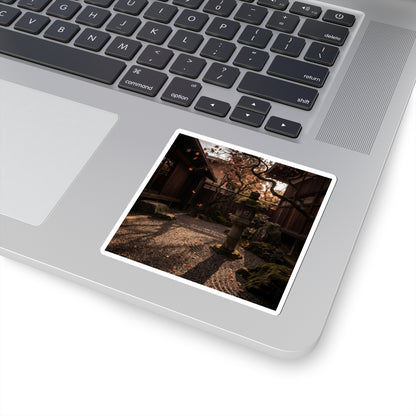 Atmospheric Stone Lantern Sticker - Shadow Zen Dark Japandi