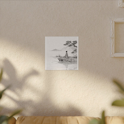 Meditation Harmonious Zen Ukiyo-e Canvas Art