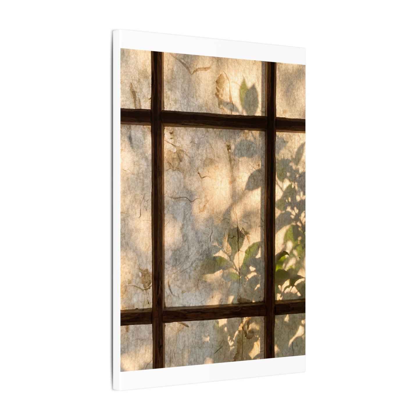 Golden Hour Shoji Screen Canvas Art - Japandi Mono No Aware