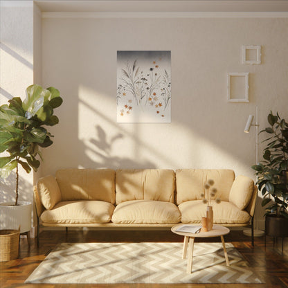 Dawn Dried Flowers Canvas Art - Japandi Kanso