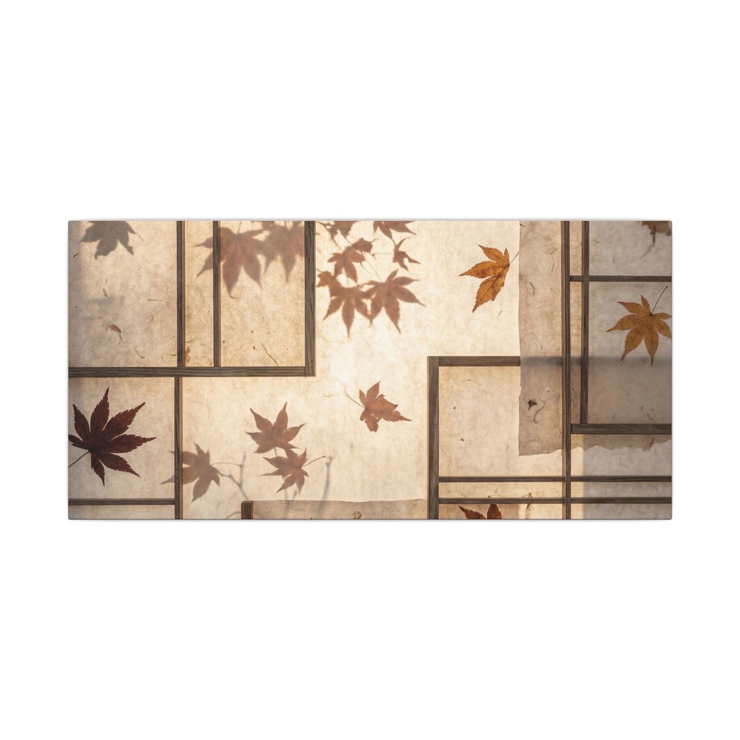 Shoji Screen Japanese Pattern Canvas Art | Neutral Japandi Art