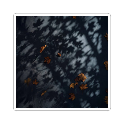 Shadow Play Sticker | Autumn Dark Japandi Shadow Zen Art Art Print