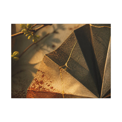 Ma Paper Fold Canvas Art - Kintsugi Broken Beauty