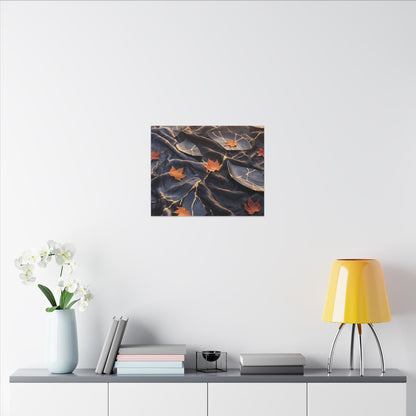 Golden Hour Silk Drape Canvas Art - Kintsugi Shibui
