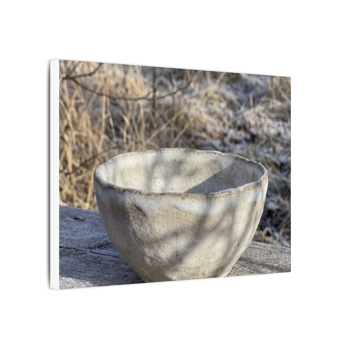 Dappled Ceramic Bowl Canvas Art - Japandi Fukinsei