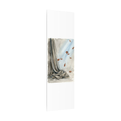 Ma Silk Drape Canvas Art - Japandi Watercolor