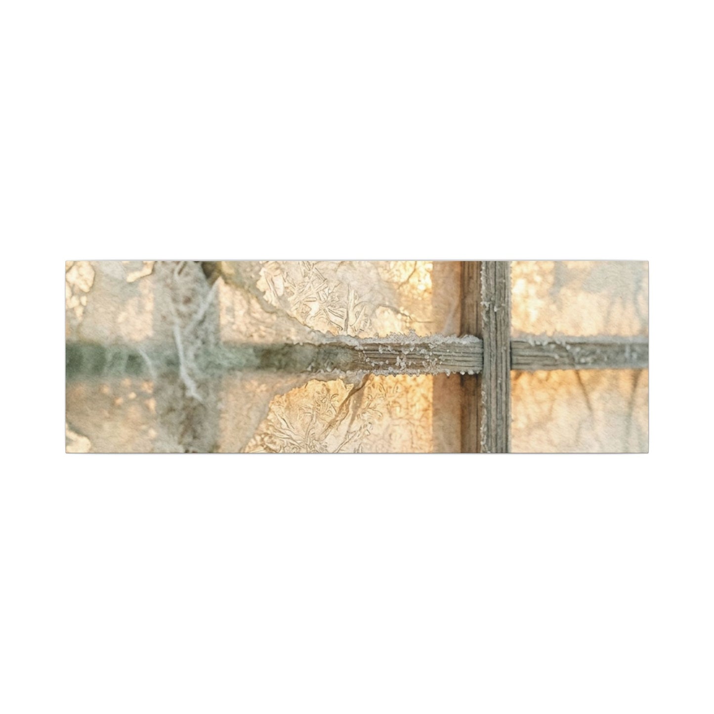 Winter Shoji Screen Watercolor Canvas Art | Elegant Decor