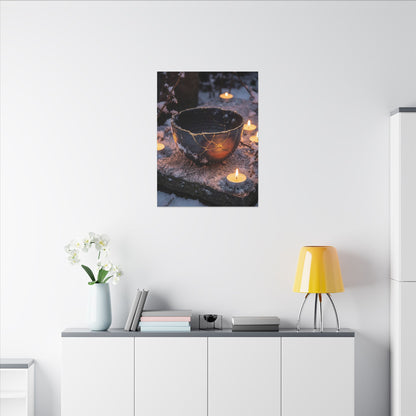Ceramic Bowl Gold Repair Canvas Art | Beautiful Kintsugi Art