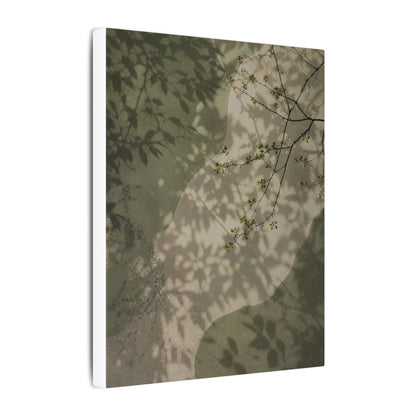 Neutral Shadow Play Canvas Art - Japanese Pattern Japandi