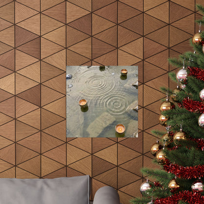 Fukinsei Water Ripple Wall Art Print - Japandi Japanese Pattern