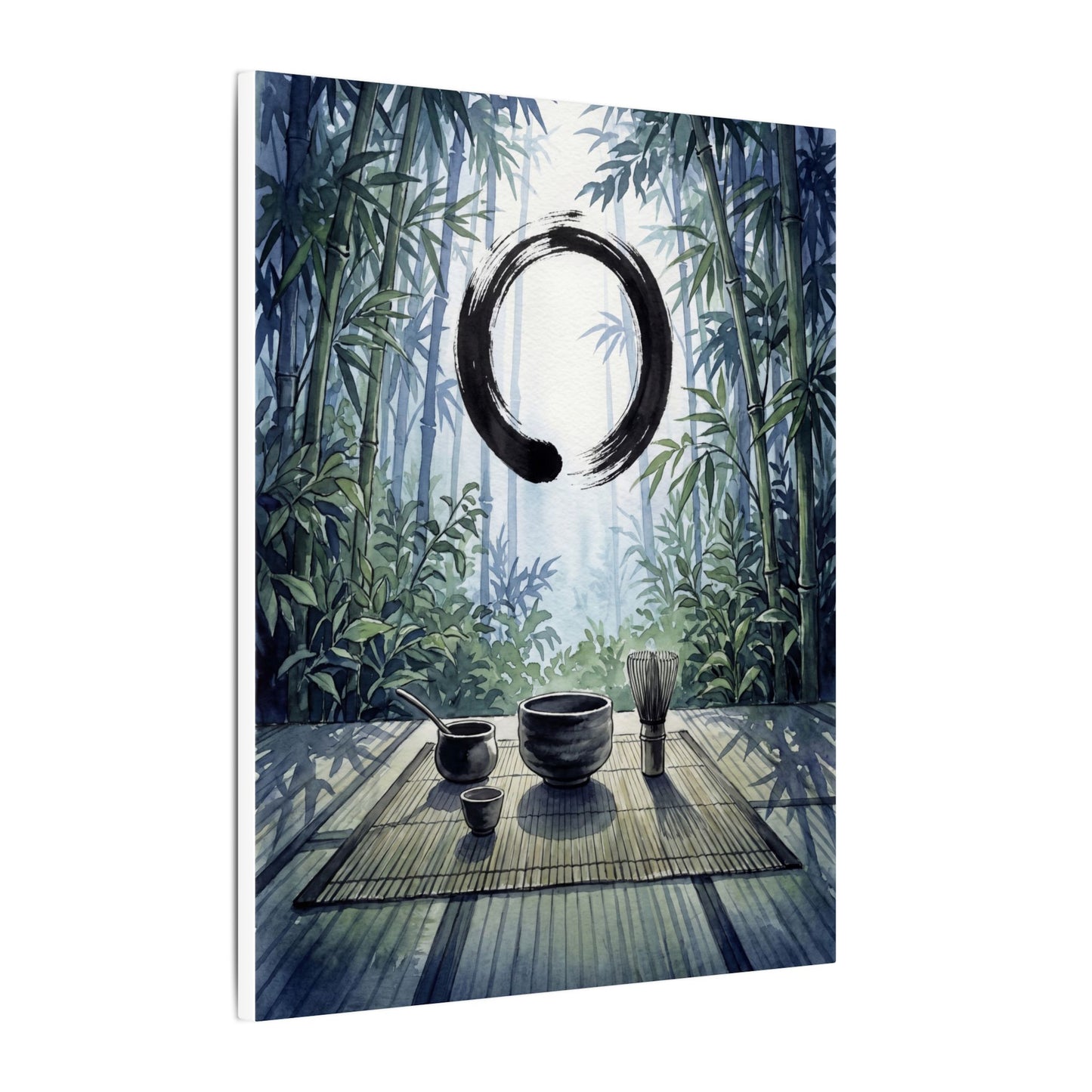 Seijaku Tea Ceremony Canvas Art - Zen Enso