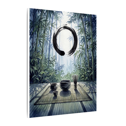 Seijaku Tea Ceremony Canvas Art - Zen Enso