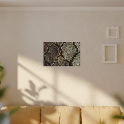 Earthy Cracked Earth Canvas Art - Japanese Pattern Japandi