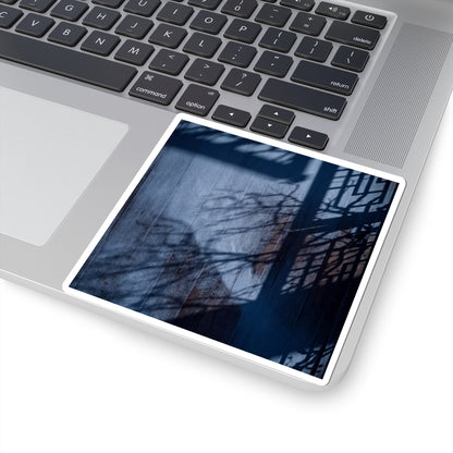 Mono No Aware Shadow Play Sticker - Dark Japandi Moody Minimal