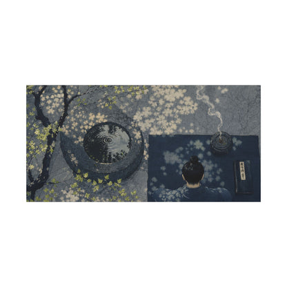 Spring Incense Smoke Ukiyo E Inspired Canvas Art | Tranquil Decor