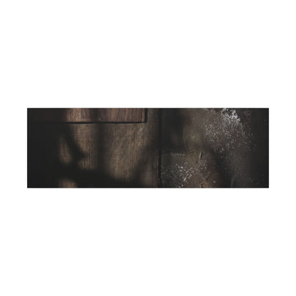 Dark Japandi Shadow Play in Candlelight | Dark Texture Canvas Art