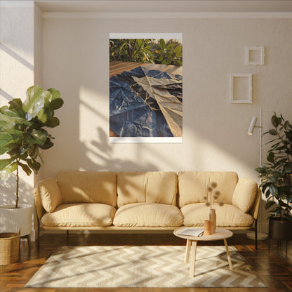 Golden Hour Paper Fold Canvas Art - Kintsugi Ma