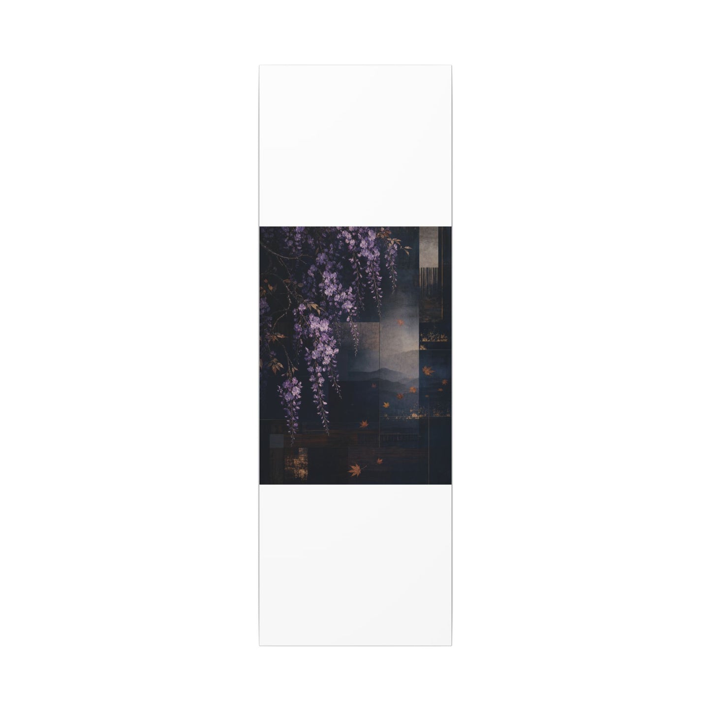 Dawn Wisteria Canvas Art - Dark Japandi Fukinsei
