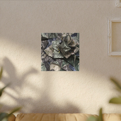 Shibui Paper Fold Canvas Art - Japandi Japanese Pattern