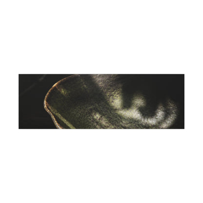 Sophisticated Ceramic Bowl Canvas Art - Dark Texture Dark Japandi