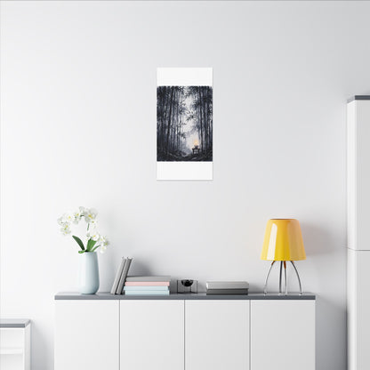 Tranquil Bamboo Grove Canvas Art - Sumi E Zen