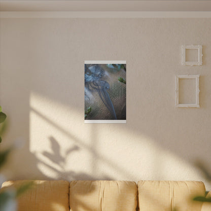 Spring Incense Smoke Japanese Pattern Canvas Art | Neutral Decor