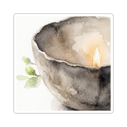 Seijaku Ceramic Bowl Sticker - Japandi Watercolor