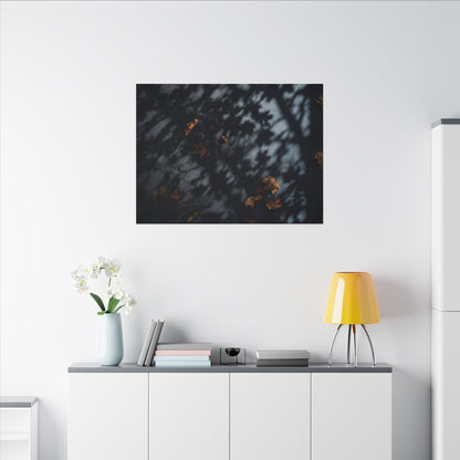 Autumn Shadow Play Shadow Zen Canvas Art | Atmospheric Decor