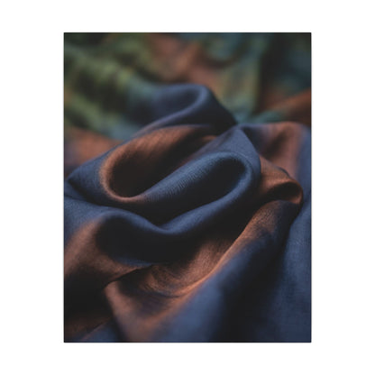 Summer Silk Drape Shadow Zen Canvas Art | Sophisticated Decor
